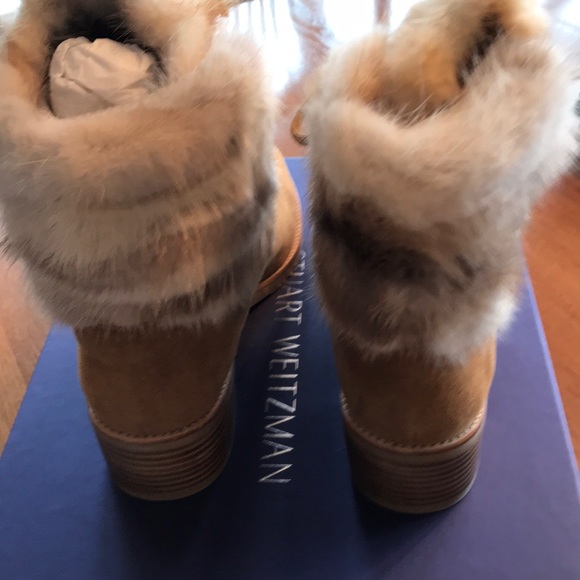 Stuart Weitzman Camel suede Mink boots - Picture 3 of 6